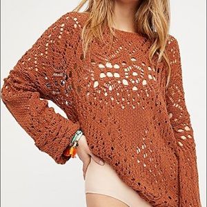 Free People Traveling Lace Sweater